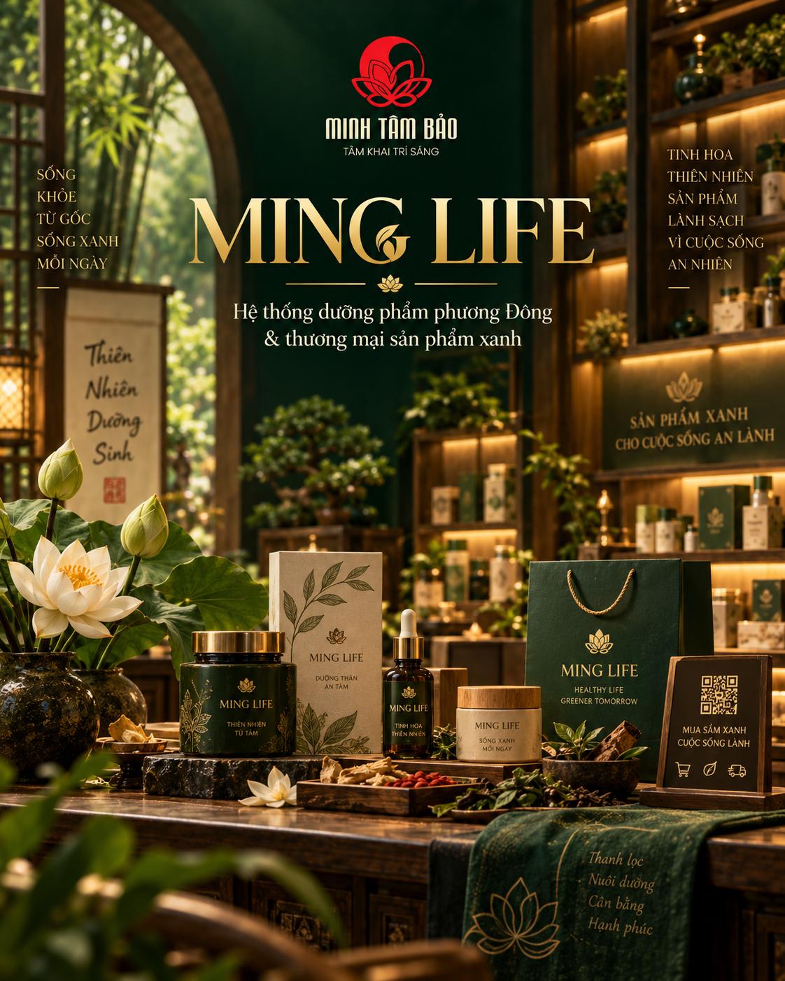 MING LIFE – Dưỡng phẩm phương Đông & thương mại sản phẩm xanh